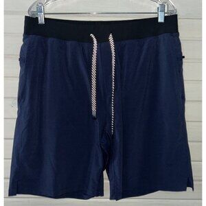 Fabletics Shorts Sz XL Blue The Franchise Stretch Athletic 9" Liner Shorts EUC
